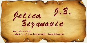 Jelica Bežanović vizit kartica